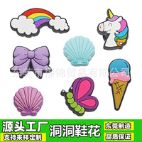 Rainbow Cartoon PVC Shoe Charms for Clogs & Garden Shoes