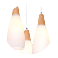 Minimalist Wooden Pendant Light for Dining Room, Bar, or Study