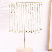 Minimalist Iron Art Necklace Display Stand Jewelry Organizer for Home and Retail