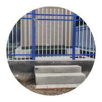 Anti-Climb Zinc Steel Fence Panel for Garden, Yard, Villa, School, Community Walls