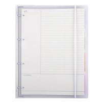 A4/B5 Loose-Leaf Notebook with Removable Refills, Cornell/Lined/Blank Pages for Study & Work