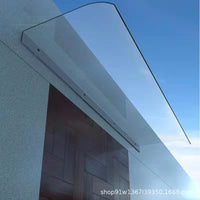 Invisible Polycarbonate Window Awning for Outdoor Rain Protection