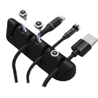Magnetic Cable Organizer Clips for Desk, No-Drill Charging Data Cable Management