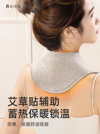Neck Warmer Shawl with Pocket for Neck Pain Relief and Cold Protection
