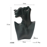 Mannequin Bust Jewelry Display Stand for Necklaces, Rings, and Accessories