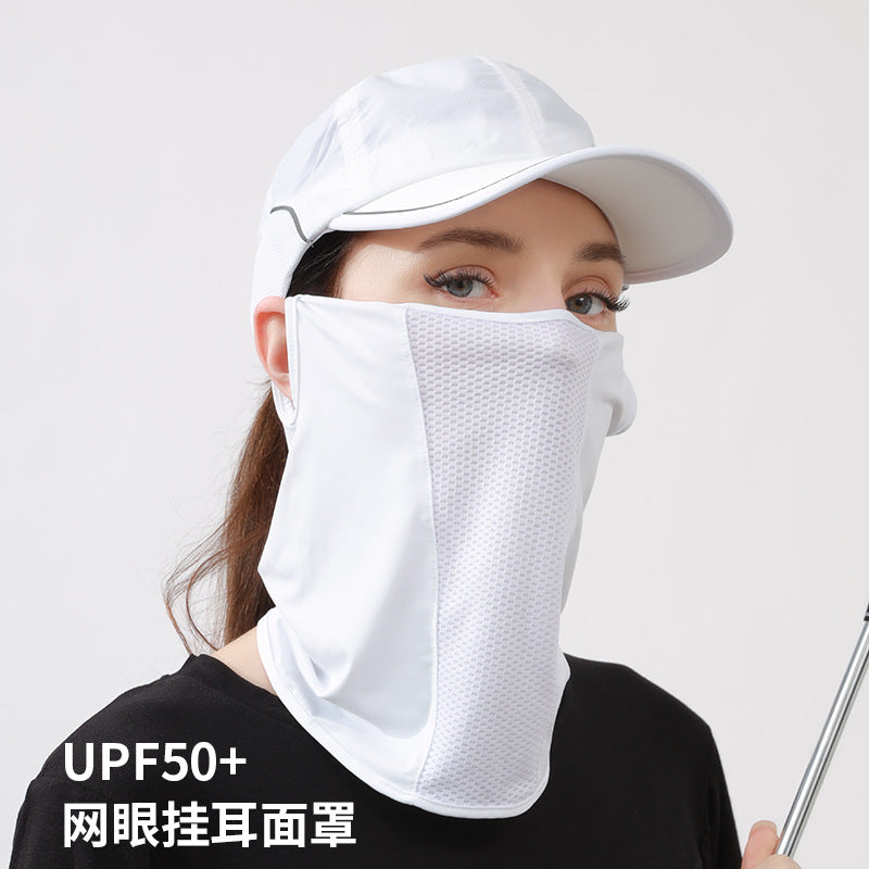 Unisex UV Protection Neck Gaiter for Outdoor Sports, Breathable Ice Silk Sunscreen Face Mask for Cycling & Golf