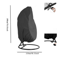 Outdoor Hanging Basket Chair Cover Waterproof UV Protection Dustproof Patio Furniture Swing Cover
