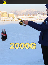 Ice Fishing Rod with Dual Tips, Ultra-Hard, for Winter Fishing and Raft Fishing