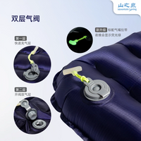 Shanzhiquan R9 Pro Outdoor Camping Sleeping Pad Inflatable Portable Folding Lightweight Ground Mat Overnight Mattress