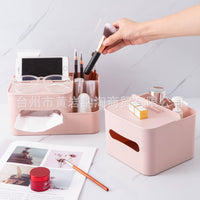Modern Minimalist Tissue Box for Home Living Room, Creative Multifunctional Napkin Holder and Storage Organizer