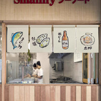 Japanese Style Izakaya Noren Curtain for Restaurants and Bars