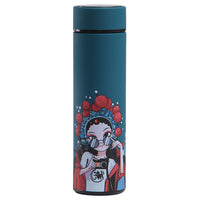 Chinese Opera Style 304 Stainless Steel Smart Insulated Bottle with LED Temperature Display