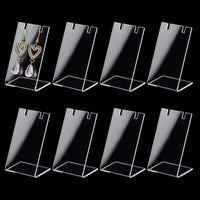L-Shaped Acrylic Earring Display Stand for Retail Stores