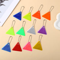 Triangular Reflective Safety Pendant for Backpacks and Cycling Gear
