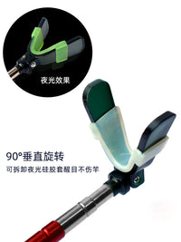 Universal Reinforced Quick-Release Fishing Rod Holder with Luminous Antenna