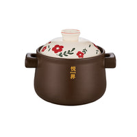High-Temperature Ceramic Casserole Pot for Stews and Rice, Gas and Electric Stovetop Compatible