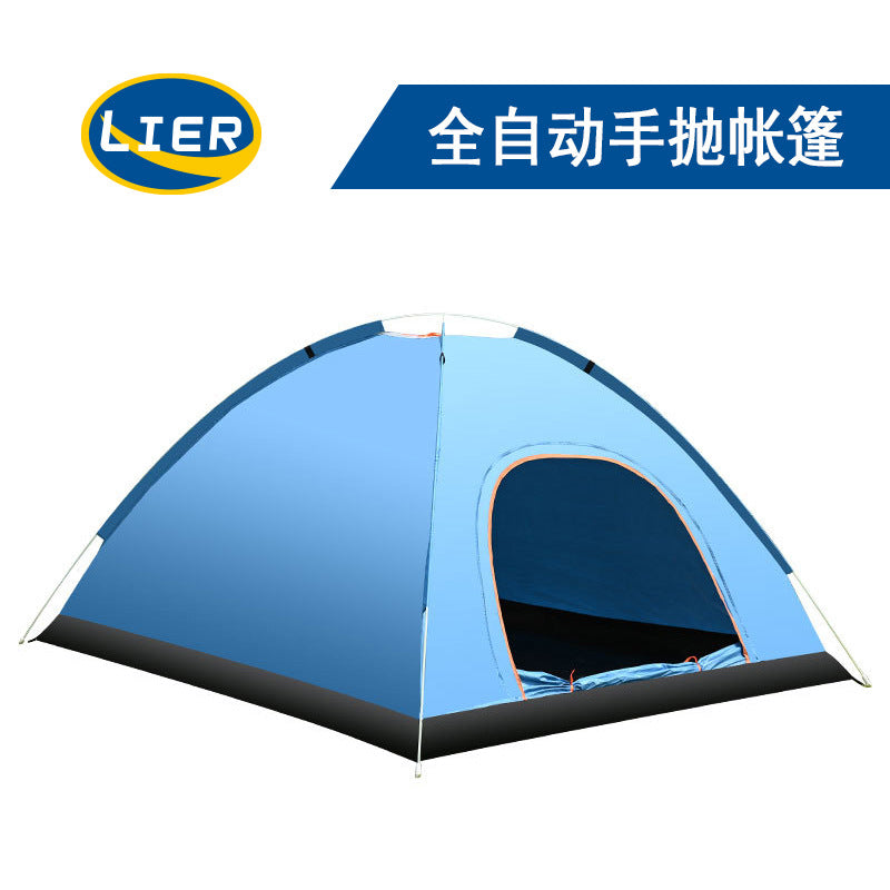 Automatic Pop-Up Camping Tent for 3-4 People, Portable Outdoor Beach Shelter