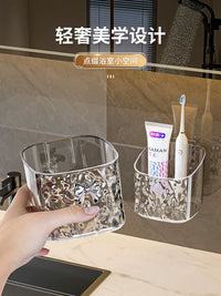 Wall-Mounted Bathroom Storage Shelf with No-Drill Installation
