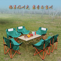 Portable Folding Camping Table and Chair Set for Outdoor Picnics and Markets