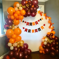 Thanksgiving Theme Latex Balloon Arch Kit for Harvest Festival Party Decoration