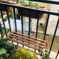 Balcony Railing Hanging Planter Shelf for Windows and Anti-Theft Grills, Indoor Window Sill Storage Rack