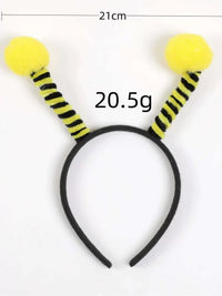 Christmas Cartoon Bee Wings Headband Set Party Costume Cute Angel Wings Prop