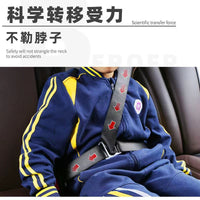 Car Seat Belt Adjuster for Kids, Anti-Neck Chafing Shoulder Pad Set, Universal Abdomen Protector