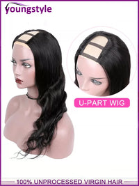 Body Wave U-Part Wig Brazilian 100% Human Hair