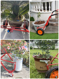 Heavy Duty Plant Pot Mover Cart with Wheels for Garden and Patio