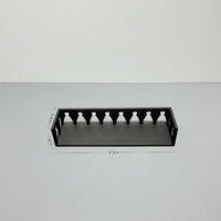 Gothic Miniature Balcony Shelf for Dollhouse Decor, European Style Wall-Mounted Display Rack