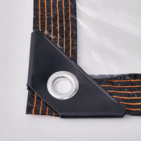 Transparent Waterproof Tarpaulin with Reinforced Edges and Grommets for Outdoor Protection