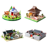 3D Puzzle Ethnic Minority Architecture Model DIY Craft Kit
