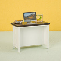 1:12 Dollhouse Miniature Double-Layer Shelf Desk Furniture Model for Living Room Scene