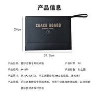 Foldable Magnetic Basketball Coaching Board with Chess Pieces for Training