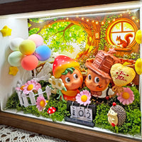 Starry Heartbeat Blind Box Display Case with Touch Light for DIY Scenes and Collectibles