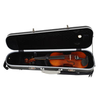 Carbon Fiber Violin Case Lightweight Square Box with Backpack Straps for 4/4 Full Size Violin