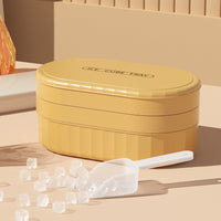Large Capacity Ice Cube Tray with Lid and Storage Box, Silicone Ice Maker Mold for Refrigerator, Household Ice Cube Artifact