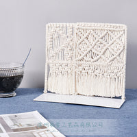 Hand-Woven Desktop Bookend Creative Book Holder