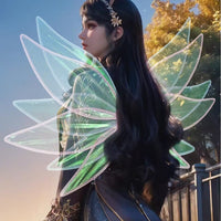 Fantasy Fairy Wings for Cosplay, Parties, and Festivals - Dual-Color or Transparent Options