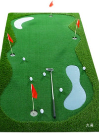 Indoor Golf Putting Green Practice Mat with Multi-Speed Options for Home and Office