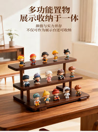 Solid Wood Desktop Display Stand for Jewelry, Perfume, Crystals, and Collectibles