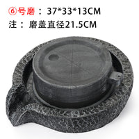 Miniature Resin Millstone Fountain Ornament for Garden and Balcony Decor