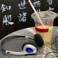 Retro Wired On-Ear Headphones for PC & Mobile - Classic Style, Extendable Design