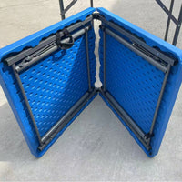 Foldable Blow-Molded Plastic Outdoor Portable Dining Table for Markets and Events