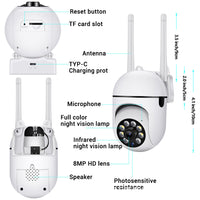 Little Hawk 3MP HD WiFi Security Camera with Night Vision, Auto-Cruise, Human Tracking, and Two-Way Audio