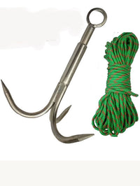 Stainless Steel Grappling Anchor Hook for Fishing and Retrieval