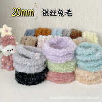 Christmas Silver Wire Chenille Stems for DIY Crafts and Doll Making, 20mm Fluffy Pipe Cleaners