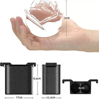 Rose-Shaped Clear Silicone Ice Cube Mold for Whiskey & Cocktails