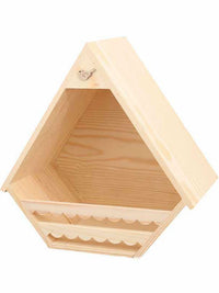 Wooden Hanging Birdhouse for Outdoor Garden and Patio, Dovecote Bird Nest Feeder