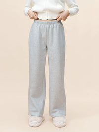 YESCCI Unisex Fleece Lined Straight Leg Sweatpants for Winter